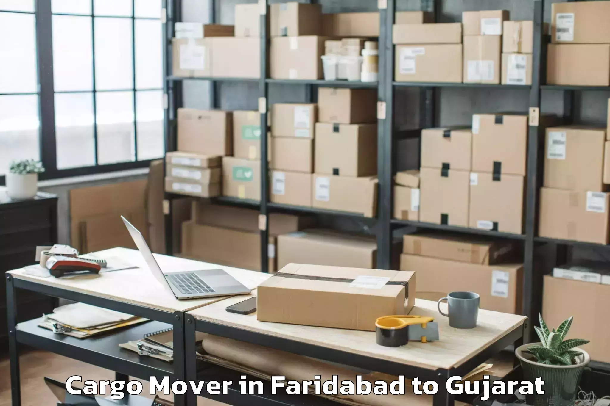 Reliable Faridabad to Umarpada Cargo Mover